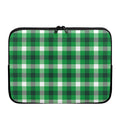 Irish Check Saint Patrick's Day Print Laptop Sleeve