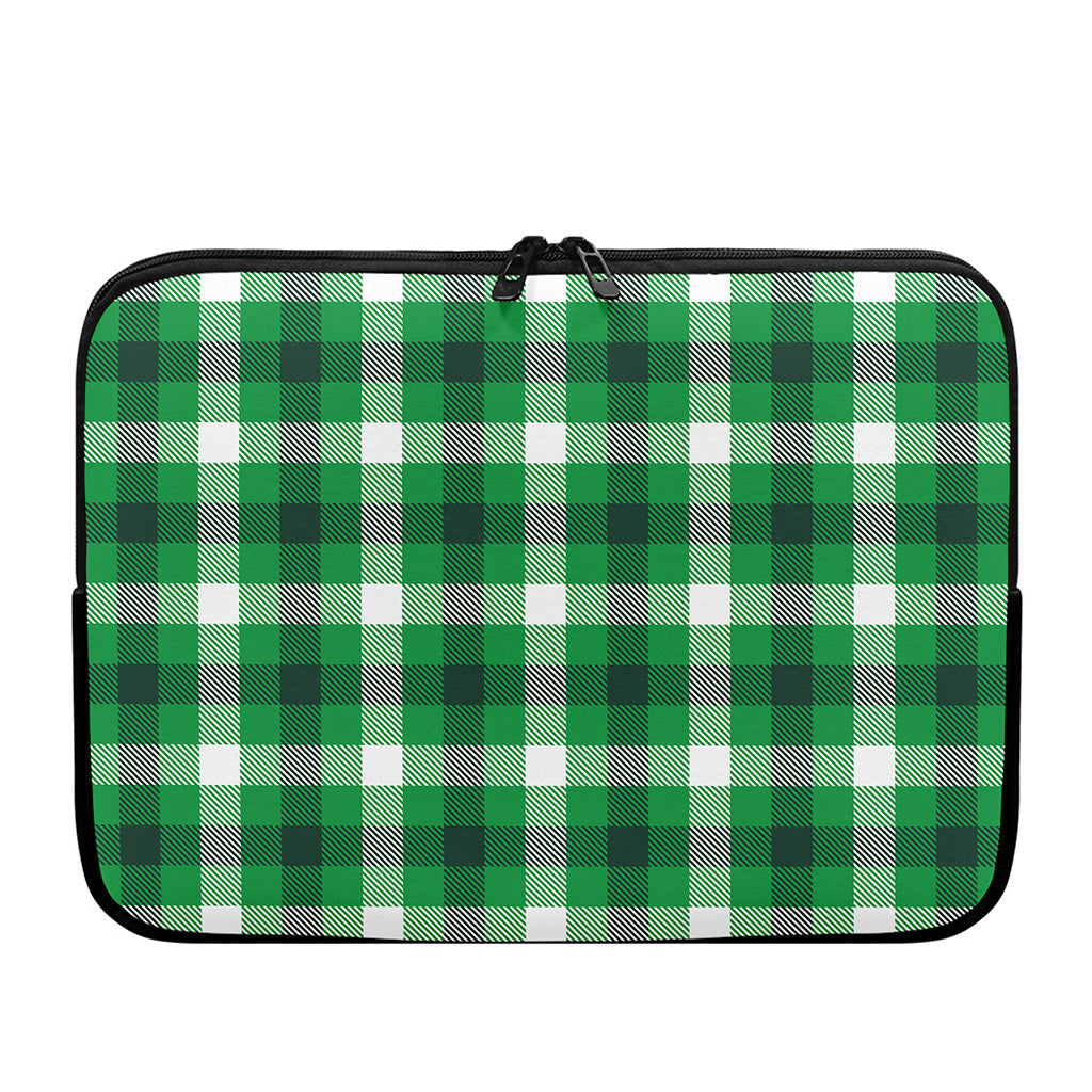 Irish Check Saint Patrick's Day Print Laptop Sleeve