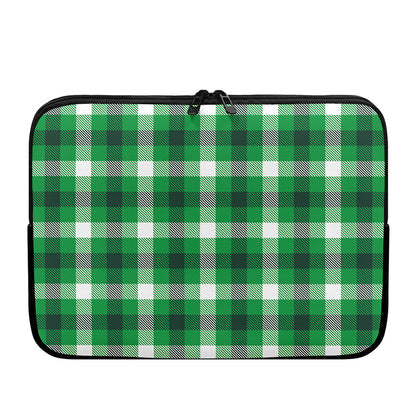 Irish Check Saint Patrick's Day Print Laptop Sleeve