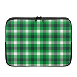 Irish Check Saint Patrick's Day Print Laptop Sleeve