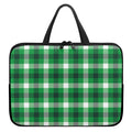 Irish Check Saint Patrick's Day Print Laptop Sleeve With Handle