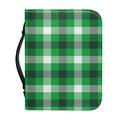 Irish Check Saint Patrick's Day Print Leather Bible Cover