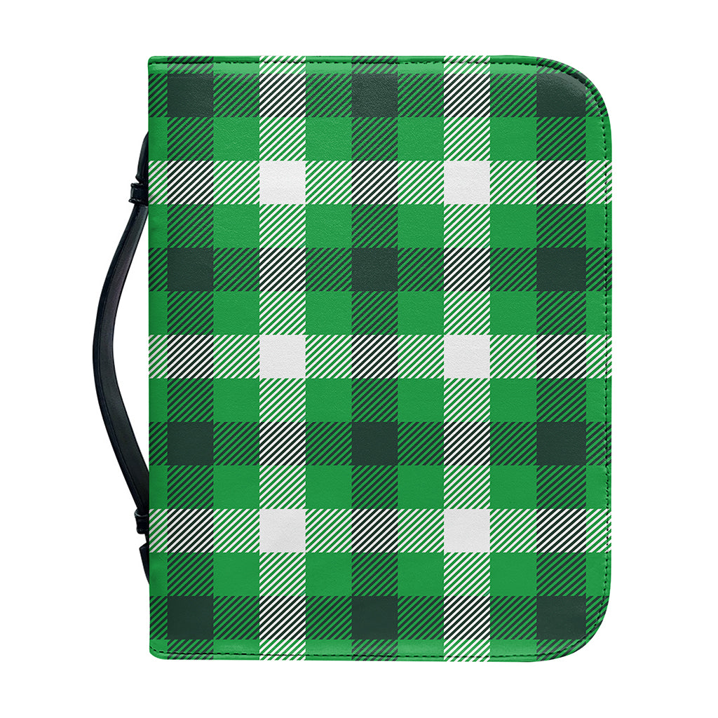 Irish Check Saint Patrick's Day Print Leather Bible Cover