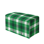 Irish Check Saint Patrick's Day Print Leather Tissue Box Cover