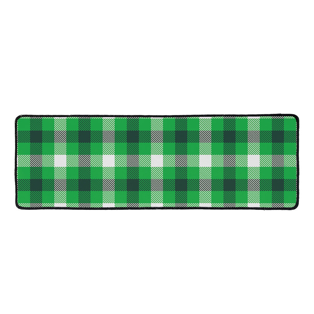 Irish Check Saint Patrick's Day Print Long Kitchen Mat