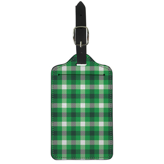 Irish Check Saint Patrick's Day Print Luggage Tag