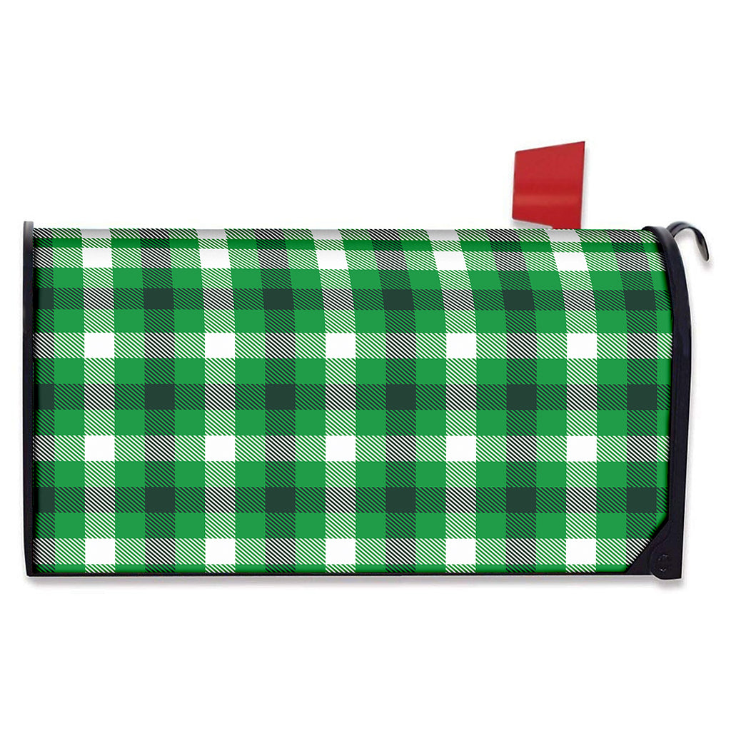 Irish Check Saint Patrick's Day Print Mailbox Cover