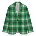Irish Check Saint Patrick's Day Print Men's Blazer