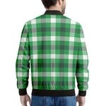 Irish Check Saint Patrick's Day Print Men's Bomber Jacket