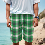 Irish Check Saint Patrick's Day Print Men's Cargo Shorts