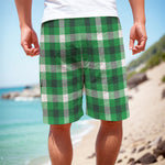 Irish Check Saint Patrick's Day Print Men's Cargo Shorts