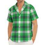 Irish Check Saint Patrick's Day Print Men's Deep V-Neck Shirt