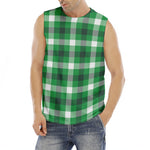 Irish Check Saint Patrick's Day Print Men's Fitness Tank Top