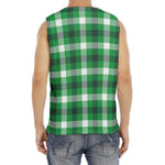 Irish Check Saint Patrick's Day Print Men's Fitness Tank Top