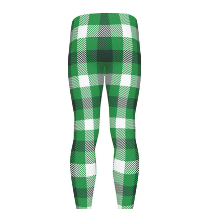 Irish Check Saint Patrick's Day Print Men's leggings