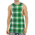Irish Check Saint Patrick's Day Print Men's Muscle Tank Top