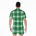 Irish Check Saint Patrick's Day Print Men's Rompers