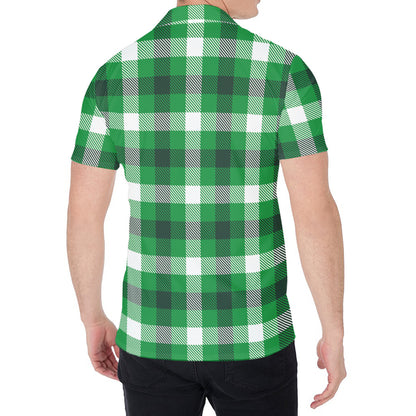 Irish Check Saint Patrick's Day Print Men's Shirt