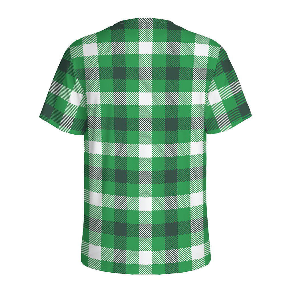 Irish Check Saint Patrick's Day Print Men's Sports T-Shirt