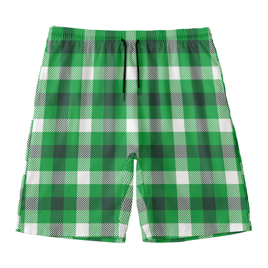 Irish Check Saint Patrick's Day Print Men's Swim Trunks