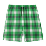 Irish Check Saint Patrick's Day Print Men's Swim Trunks