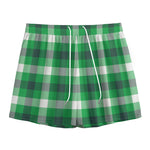 Irish Check Saint Patrick's Day Print Mesh Shorts