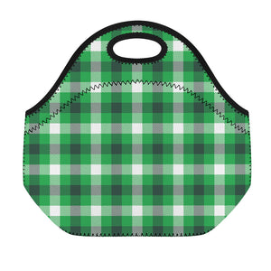 Irish Check Saint Patrick's Day Print Neoprene Lunch Bag