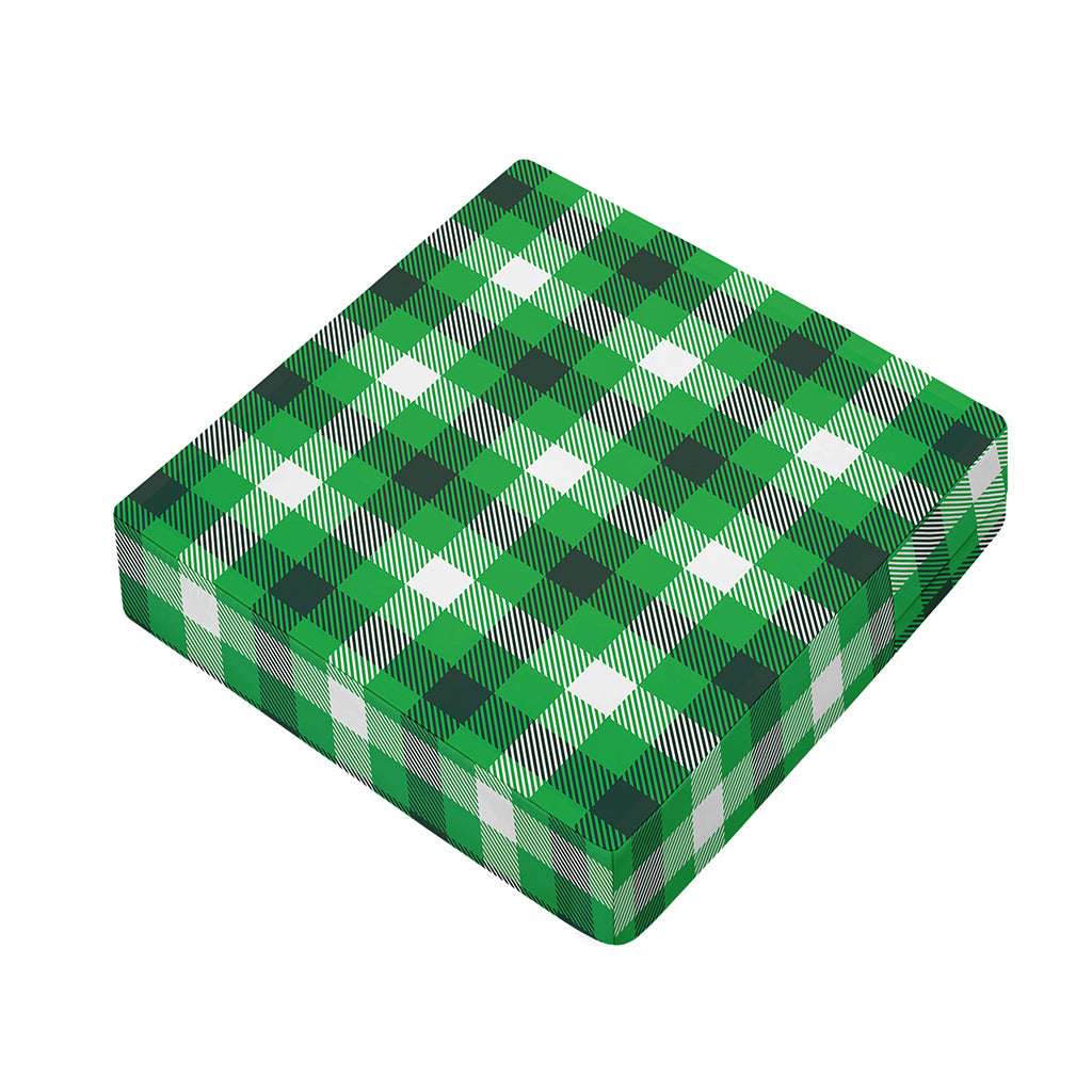 Irish Check Saint Patrick's Day Print Outdoor Seat Cushion Cover
