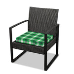 Irish Check Saint Patrick's Day Print Outdoor Seat Cushion Cover