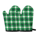 Irish Check Saint Patrick's Day Print Oven Mitts