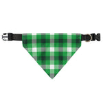 Irish Check Saint Patrick's Day Print Over The Collar Dog Bandana