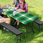 Irish Check Saint Patrick's Day Print Picnic Table Cover