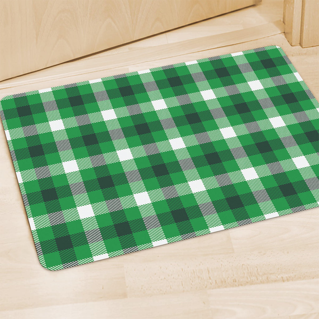 Irish Check Saint Patrick's Day Print Polyester Doormat