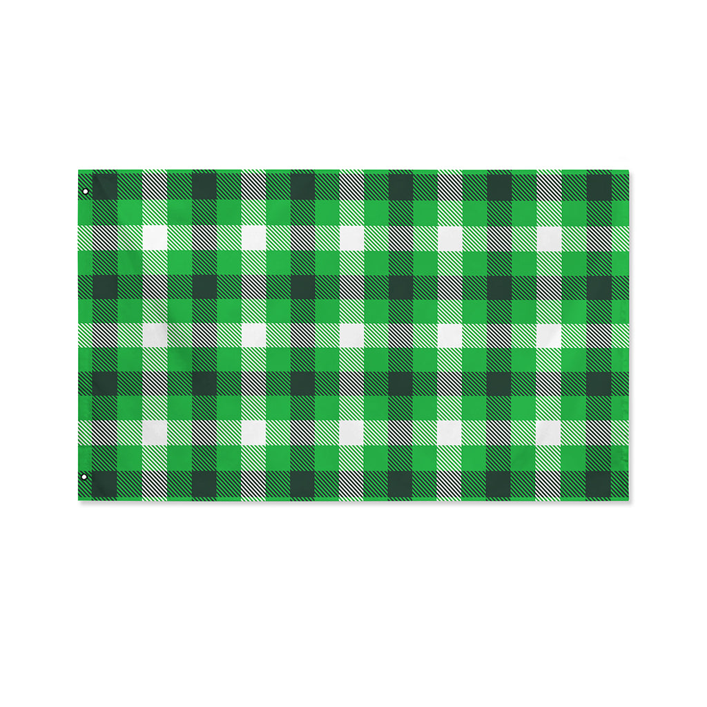 Irish Check Saint Patrick's Day Print Polyester Flag