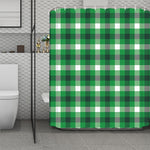 Irish Check Saint Patrick's Day Print Polyester Shower Curtain