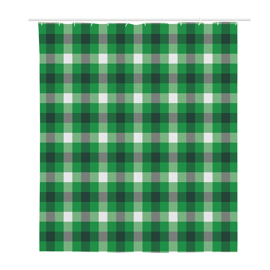 Irish Check Saint Patrick's Day Print Polyester Shower Curtain