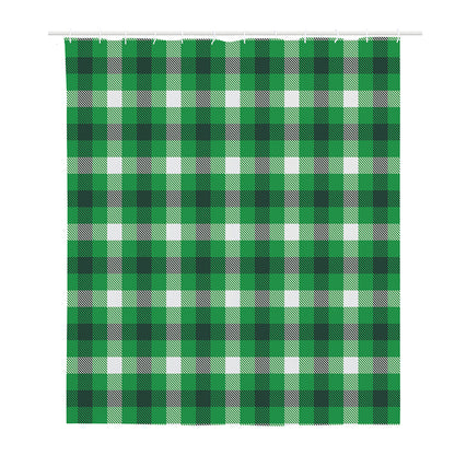 Irish Check Saint Patrick's Day Print Polyester Shower Curtain
