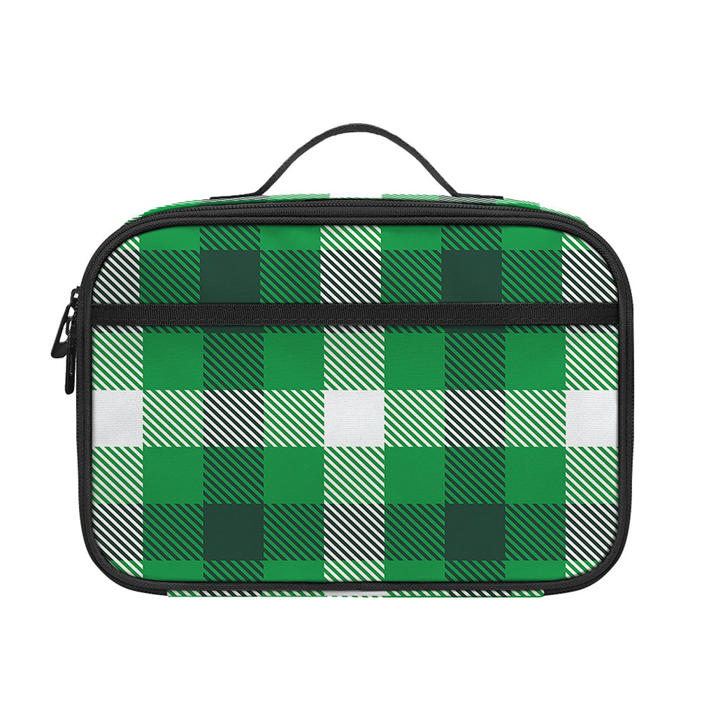 Irish Check Saint Patrick's Day Print Portable Lunch Bag