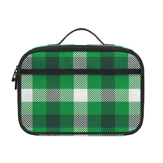 Irish Check Saint Patrick's Day Print Portable Lunch Bag