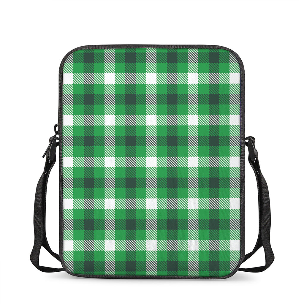 Irish Check Saint Patrick's Day Print Rectangular Crossbody Bag