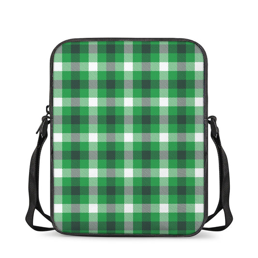 Irish Check Saint Patrick's Day Print Rectangular Crossbody Bag