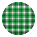 Irish Check Saint Patrick's Day Print Round Blanket