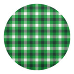 Irish Check Saint Patrick's Day Print Round Blanket