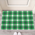 Irish Check Saint Patrick's Day Print Rubber Doormat
