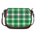 Irish Check Saint Patrick's Day Print Saddle Bag