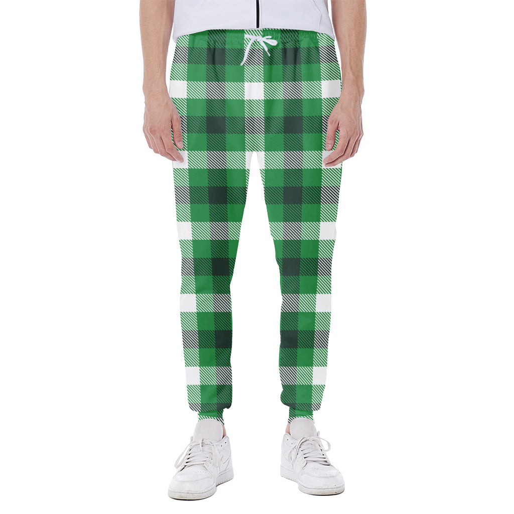 Irish Check Saint Patrick's Day Print Scuba Joggers