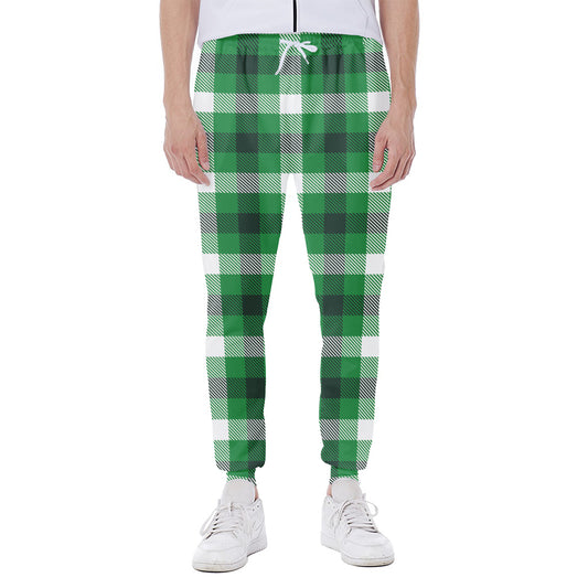 Irish Check Saint Patrick's Day Print Scuba Joggers