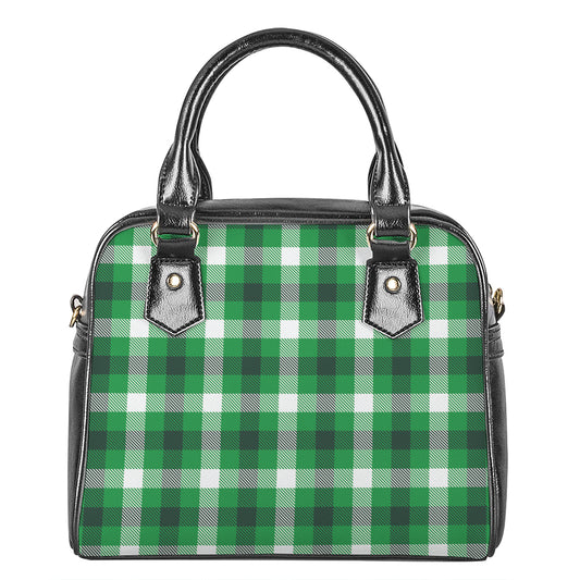 Irish Check Saint Patrick's Day Print Shoulder Handbag