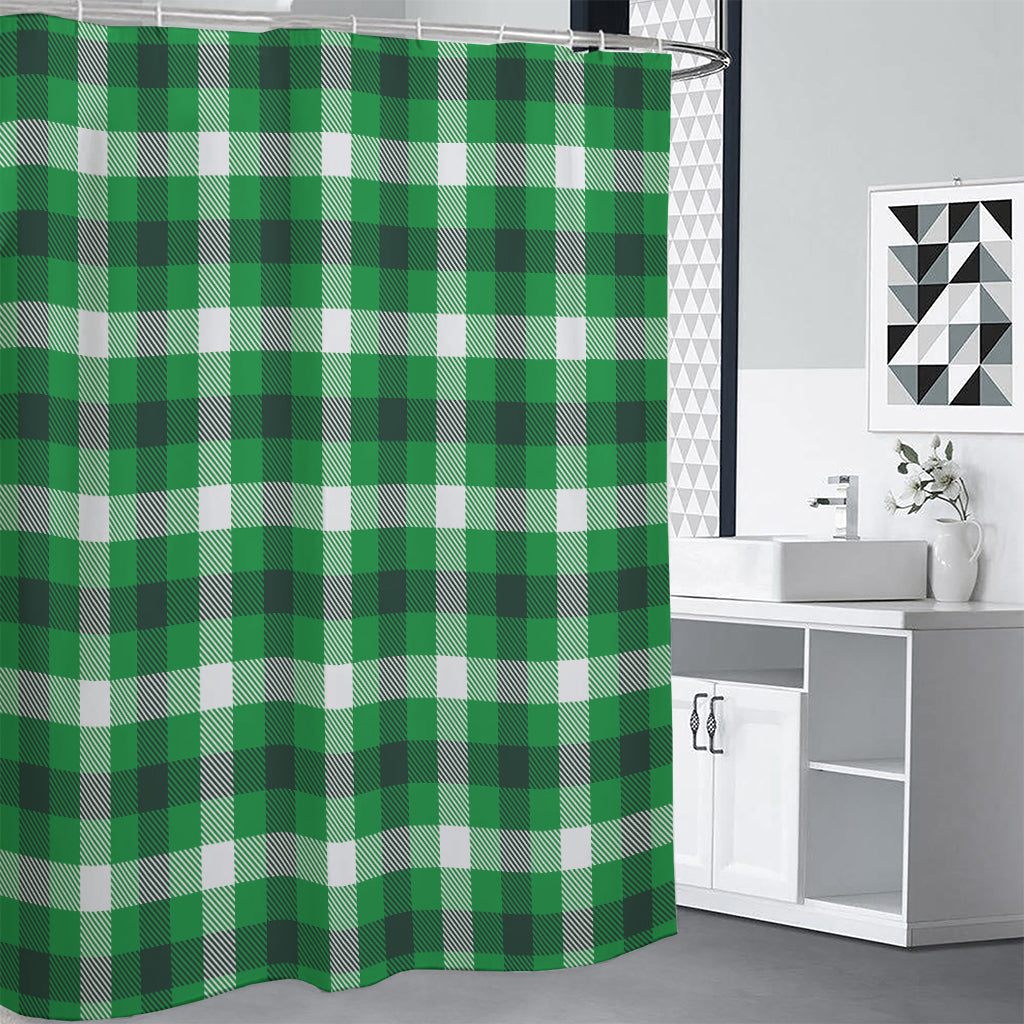 Irish Check Saint Patrick's Day Print Shower Curtain