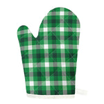 Irish Check Saint Patrick's Day Print Single Oven Mitt